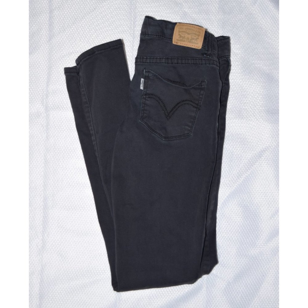 Levi's Black 710 Super Skinny Jeans size 12R